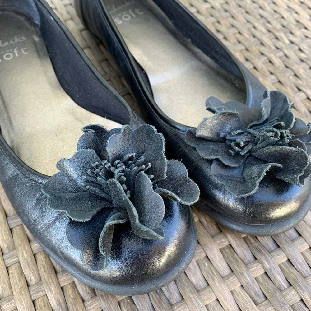 Vintage Clark’s Cushion Soft Leather Flats